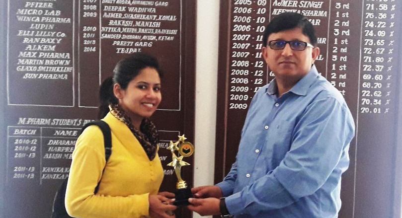 Student Achievement in Pt. BD Sharma University –  JCD Pharmacy College