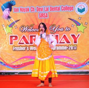 Fresher Party for Welcome of Freshers – JCD Dental College – 15/11/2017