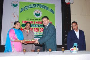 Valedictory Function of First Aid & Home Nursing Training – 29/11/2017