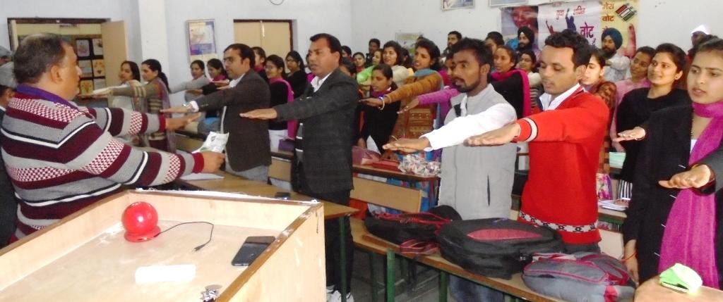 Voting Awareness Workshop at JCD PG College of Education, Sirsa