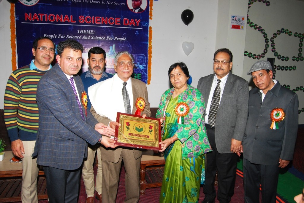 National Science Day Program at JCD Memorial PG College, Sirsa