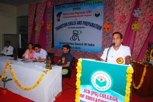 Inauguration of CRE Programme – JCD College of Education, Sirsa – 23/04/2019