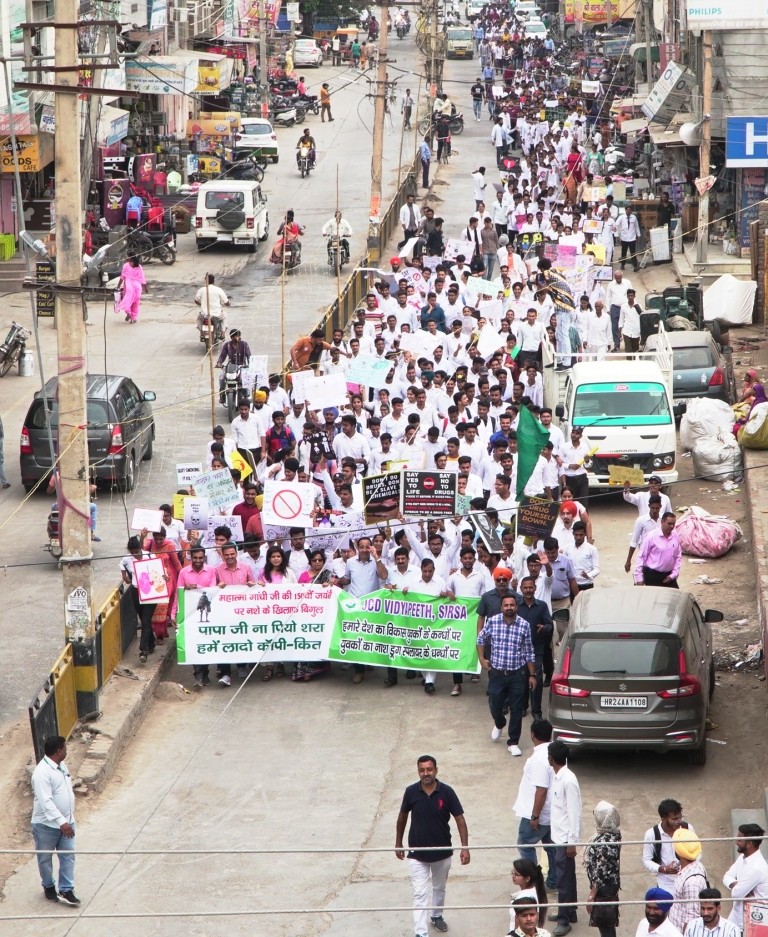 Awareness Rally Against Drug Addiction – JCD Vidyapeeth, Sirsa