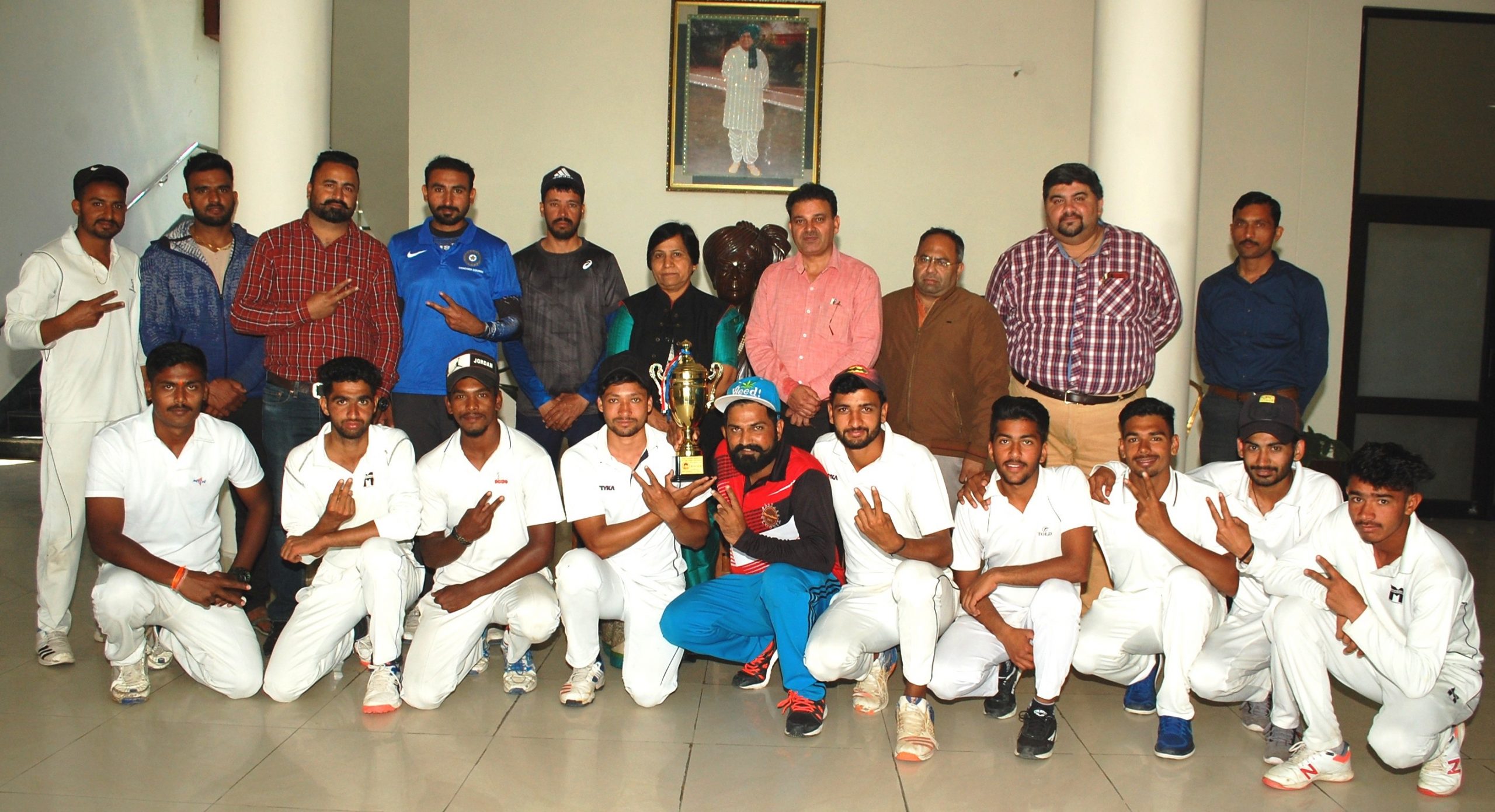 JCD National Cricket Academy team won the victory in Bhiwani
