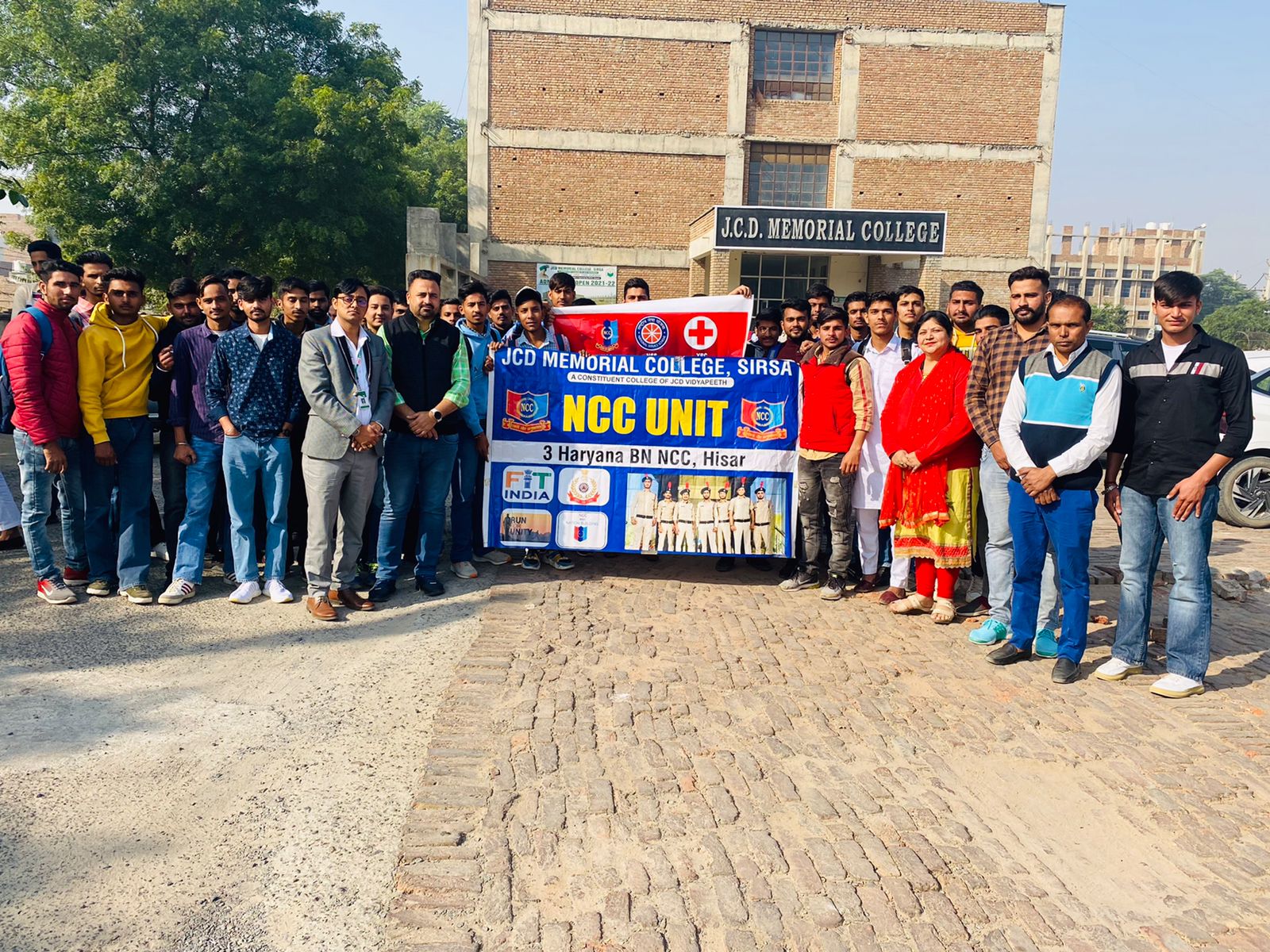 JCD Memorial College students at Bhai Kanhaiya Ashram