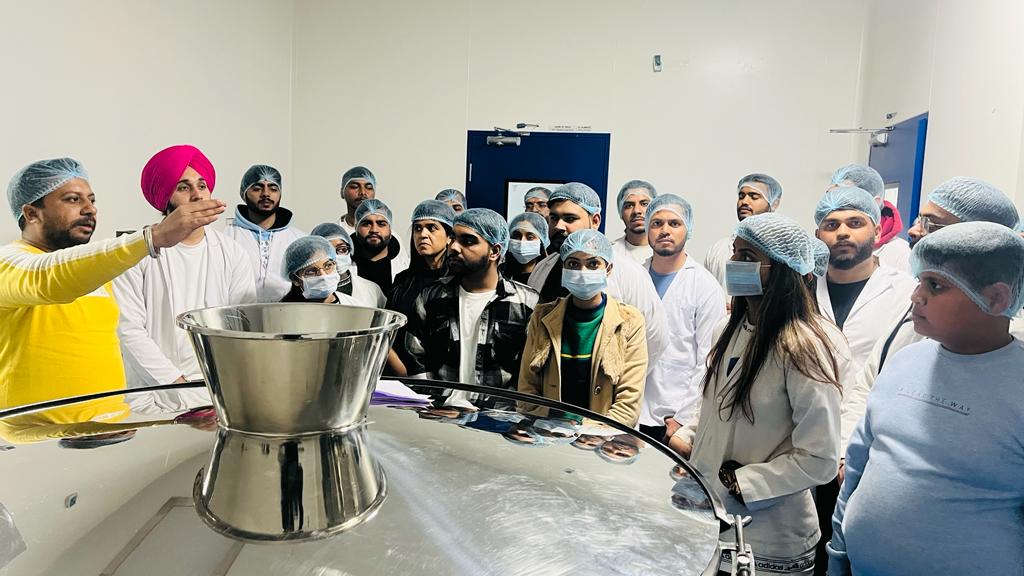 Industrial tour by students of JCD Pharmacy College