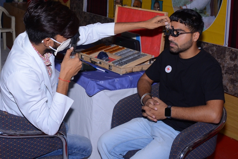 Eye Check up camp on World Red cross day